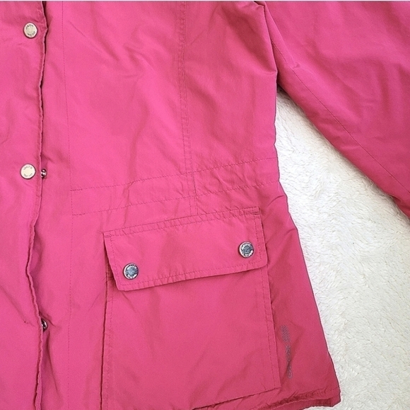 Geox Respira Hooded Thermal Jacket in Pink Rose Size Small - Picture 7 of 17